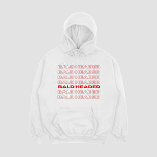 BaldHeaded White-Hoodie-Red