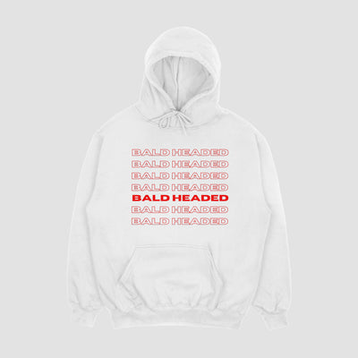 BaldHeaded White-Hoodie-Red