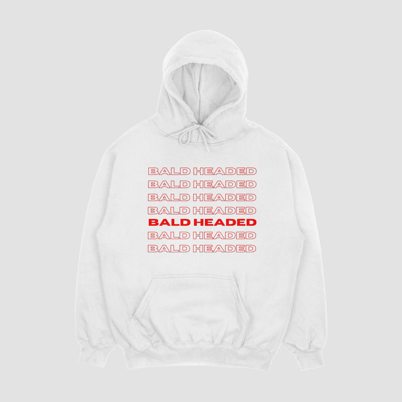 BaldHeaded White-Hoodie-Red