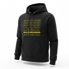 BaldHeaded Hoodie  (Black and Gold)