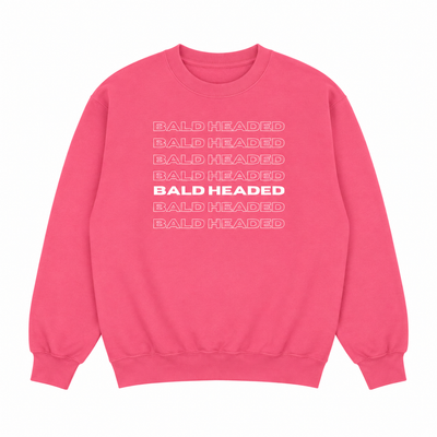 BaldHeaded Pink-Crew Sweatshirt